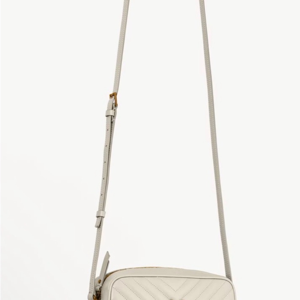 Saint Laurent Ivory Quilted Crossbody Bag - Picture 6 of 11